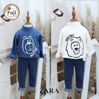 Áo giữ nhiệt ZARA AUTH bé trai bé gái áo thun mềm cổ lọ cho bé 1 tuổi 2 tuổi 3 tuổi 4 tuổi 5 tuổi 6 tuổi - AUTHENTIC