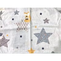 Áo gối nằm cho bé Hometex có bèo cotton in hoa - Ngôi sao - 30x50cm