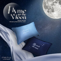 Áo gối THÊU FMTTM Tencel 60s Moona Bedding 50x70  thêu lụa, vỏ gối, bao gối nằm lẻ, lụa tencel