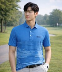 Áo golf nam HUGO BOSS Green  Paule Pro 2 Training Blue (A760)
