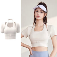 Áo Gym Nữ vải thun lạnh dày dặn, thoáng mát