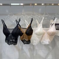 Áo hai dây croptop áo bra ren lưới xuyên thấu mềm mại hàng cao cấp