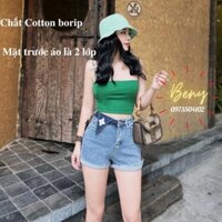 Áo Hai Dây Croptop Nhãn Hiệu Beny Cao Cấp