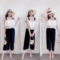 ÁO HAI DÂY TẦNG MIX QUẦN ĐŨI DÀI SIÊU ĐẸP
