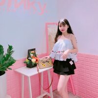 Áo hai dây thêu hoa