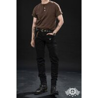 Áo Henley Vicent- Nâu