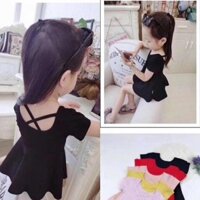 áo hở lưng bé gái