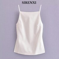 Áo hở lưng SIRENXI, có dây đeo Áo ngực hở lưng màu trắng, Áo gợi cảm vô hình dành cho nữ