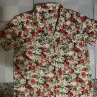 Áo hoa cổ vest Loan Lâm