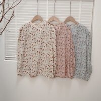 Áo hoa nhí cổ tay ren