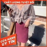 Áo hoa nhí voan chifon bèo ngực tay chun Ulzzang style 🌸 Hàng quảng Châu  ྇