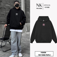 Áo Hoodie ADIDAS Kiểu Dáng Basic Chất Liệu Nỉ Bông Dày Dặn Áo Nỉ Nam Nữ Mùa Đông Phong Cách Hàn Quốc