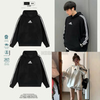 Áo hoodie ADIDAS nam nữ cao cấp chính hãng ống tay phối 3 sọc logo thêu i hình chuẩn form hàng cao cấp HIGHT BAR