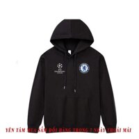 Áo Hoodie- Áo hoodie Chelsea in logo vải nỉ bông form rộng - Áo khoác nỉ có mũ