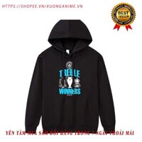 Áo Hoodie Áo hoodie Manchester City kỉ niệm cú ăn ba lịch sử, vải nỉ bông 2 lớp