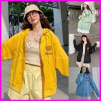 Áo Hoodie - Áo Khoác Nỉ Nam Nữ Unisex BIBOO 7 Màu - Vàng