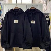 ÁO HOODIE - ÁO KHOÁC NỈ NGOẠI KIỂU DÁNG CÁNH DƠI TAY RỘNG Ảnh Thật HOOIDE MỚI FILTER - Đen - M