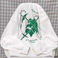ÁO HOODIE - ÁO KHOÁC NỈ NGOẠI Dây full zip Ảnh Thật HOOIDE MỚI in HÌNH TRÁI ĐẤT WORLD - Trắng - L