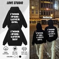 Áo hoodie, áo sweater đôi nam nữ LOVER BOY LOVER GIRL chất cotton cao cấp dày dặn mặc cùng người yêu thu đông [A083]