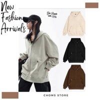 Áo Hoodie  Basic Nam Nữ Unisex Form Rộng Mặc Cực Đẹp, Chất Nỉ 2 Da Hàn cao cấp,