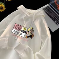 Áo hoodie bé trai với áo hoodie cặp đôi hoạt hình sang trọng