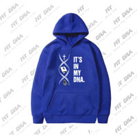 Áo hoodie bigsize 110kg local brand nam nữ unisex form dáng rộng vải nỉ bông dày dặn tay dài mũ to It's in MY DNA