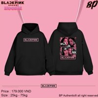 Áo hoodie Blackpink logo ảnh hồng, Áo hoodie dày dặn hình in 2 mặt sắc nét [𝐁𝐏 𝐀𝐮𝐭𝐡𝐞𝐧𝐭𝐢𝐜]