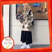 ÁO HOODIE BÒ SỮA - ÁO NỈ MŨ LOANG BÒ SỮA ĐEN TRẮNG XANH RÊU ULZZANG [ Có sẵn ]