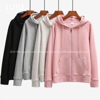 Áo Hoodie Bomber Unisex nỉ da cá cotton cao cấp có khoá kéo - Áo khoác nỉ - Hàng mới về