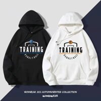 Áo Hoodie Bóng Rổ Dáng Rộng Giữ Ấm Mùa Đông Cho Nam