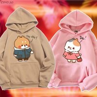 ÁO HOODIE CẶP HÌNH DỄ THƯƠNG, ÁO ĐÔI CUTE
