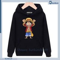 Áo Hoodie Chibi Luffy - One Piece Mũ Rơm