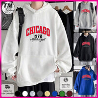 Áo Hoodie CHICAGO Local Brand - Áo Khoác Nỉ bông cực dày form rộng nam nữ Unisex (HD7500L - Kèm Video Ảnh thật) (TM Fash