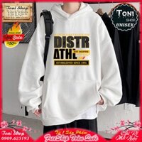 ÁO HOODIE CHỮ DISTR - In Pet Siêu Bền Siêu Đẹp - Full Size Full Màu (H8020 - Kèm Ảnh Thật) (TONI SHOP)