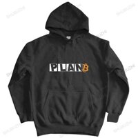 Áo Hoodie Cotton Mềm In Kế Hoạch B Time For Plan Bitcoin Cho Nam