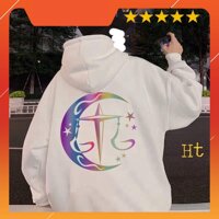 Áo Hoodie cung Thiên Bình phản quang da sắc chất nỉ bông dày