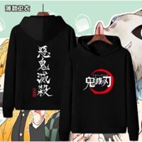 Áo Hoodie Dài Tay Nam Nữ Anime Demon Slayer: Kimetsu no Yaiba