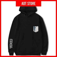 Áo Hoodie Dài Tay Nỉ Ấm Attack On Titan Cực HOT