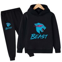 Áo hoodie Dáng Rộng In Hình Chú Mèo Tia Chớp / Sấm Sét / Chó Sói Thời Trang Mùa Thu 2023 Cho Bé