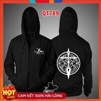 Áo Hoodie đen Ace One Piece