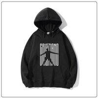 Áo Hoodie Đen In Hình Ronaldo CR7 Cực HOT
