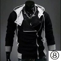 Áo Hoodie Dệt Kim Dáng Ôm Phong Cách Assassin 'S Creed 3 Thời Trang Mùa Thu Hàn Quốc Cho Nam