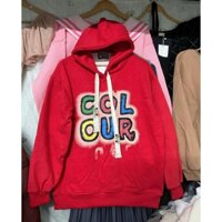 Áo hoodie đỏ nam nữ