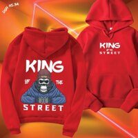 áo hoodie đỏ nỉ áo khoác nam nữ phong cách đường phố HS.34