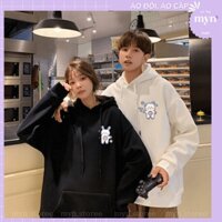 Áo Hoodie Đôi Nam Nữ Tình Yêu, Bạn Thân Hoạt Hình Dễ Thương Chất Nỉ Bông Cao Cấp Form Rộng