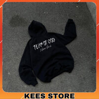 Áo Hoodie Fear Of God x Ess Logo Basic Form Rộng Chất Nỉ Bông Cao Cấp Mũ Dày 2 Lớp Hàng Chuẩn