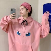 Áo hoodie form rộng cosplay Pokemon Go Pikachu cho nữ