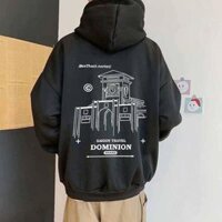 Áo Hoodie Forrm Rộng Xám Đen Rêu CHỢ BẾN THÀNH Ulzzang - ĐEN,S<38KG