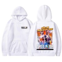 Áo Hoodie Free Fire Màu Trắng Thẻ Vô Cực Mùa 1