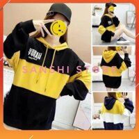 Áo Hoodie ♥ FREESHIP ♥ ÁO KHOÁC NỈ UNISEX PHỐI - SỌC NGANG HAPPY FREESIZE nam nữ - KN18